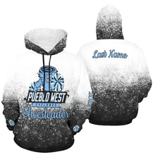 Load image into Gallery viewer, PW Cheerleader Hoodie Full Custom Name, LN, Year All Over Print Hoodie for Women (USA Size) (Model H13)
