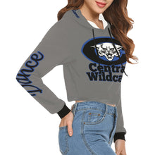 Load image into Gallery viewer, Central Cropped Hoodie 2 All Over Print Crop Hoodie for Women (Model H22)