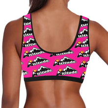 Load image into Gallery viewer, Altitude Sports Bra Pink Pattern Women's All Over Print Sports Bra (Model T52)