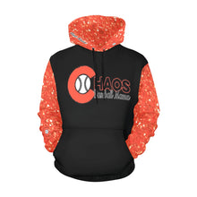Load image into Gallery viewer, Chaos Mama Glitter full Sleeve Hood All Over Print Hoodie for Women (USA Size) (Model H13)
