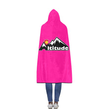 Load image into Gallery viewer, Altitude Hooded Blanket 1 Pink Flannel Hooded Blanket 56''x80''