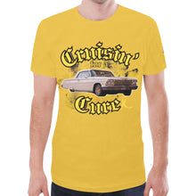 Load image into Gallery viewer, Cruisin' for Cure 1 Gold New All Over Print T-shirt for Men (Model T45)