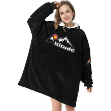 Load image into Gallery viewer, Altitude Sherpa Lined Hoodie Black Blanket Hoodie for Women