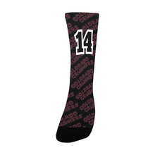 Load image into Gallery viewer, Crusher Socks Number Black Custom Socks for Women