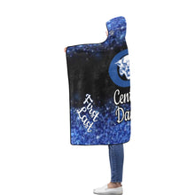 Load image into Gallery viewer, Central Dance Flannel Hooded Blanket 56''x80''