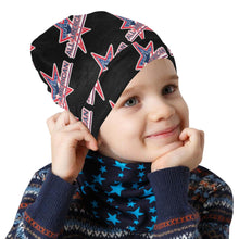 Load image into Gallery viewer, All American Beanie Pattern Black Y All Over Print Beanie for Kids