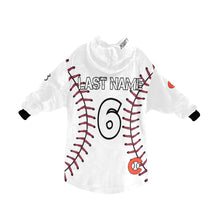 Load image into Gallery viewer, Chaos Baseball LastName/Number/FirstName Blanket Hoodie for Kids