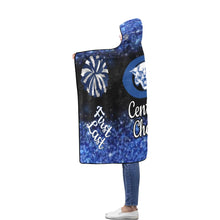 Load image into Gallery viewer, Central Cheer Flannel Hooded Blanket 56''x80''