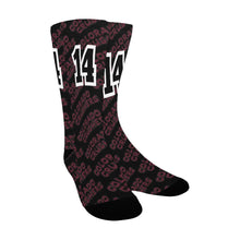 Load image into Gallery viewer, Crusher Socks Number Black Custom Socks for Women