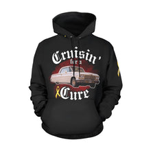 Load image into Gallery viewer, Cruisin' for Cure 4 Black All Over Print Hoodie for Men (USA Size) (Model H13)