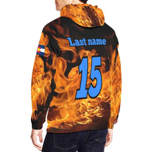 Load image into Gallery viewer, Flight Orange Customization All Over Print Hoodie for Men (USA Size) (Model H13)