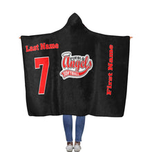 Load image into Gallery viewer, Angels 81 Flannel Hooded Blanket 56''x80''