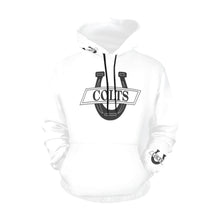 Load image into Gallery viewer, South White U B Name/Number All Over Print Hoodie for Women (USA Size) (Model H13)
