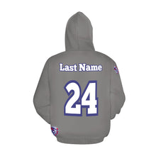 Load image into Gallery viewer, Tribe Grey All Over Print Hoodie for Men (USA Size) (Model H13)