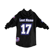 Load image into Gallery viewer, Tribe Sherpa Lined Hoodie Black Blanket Hoodie for Women