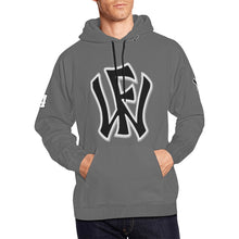 Load image into Gallery viewer, WF Sport Name/Number Grey All Over Print Hoodie for Men (USA Size) (Model H13)