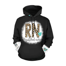 Load image into Gallery viewer, RN Hoodie Leopard 2 All Over Print Hoodie for Women (USA Size) (Model H13)