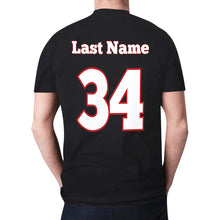 Load image into Gallery viewer, All American Name Number New All Over Print T-shirt for Men (Model T45)