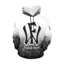 Load image into Gallery viewer, Wow Force Baseball Mama LasNname/FirstName/NickName/Number All Over Print Hoodie for Women (USA Size) (Model H13)