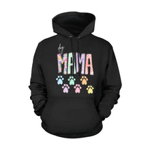 Load image into Gallery viewer, Dog Mama Black All Over Print Hoodie for Women (USA Size) (Model H13)