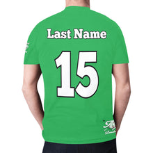 Load image into Gallery viewer, Aces Green Custom Back New All Over Print T-shirt for Men (Model T45)