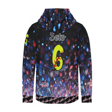 Load image into Gallery viewer, All American Softball Number Nickname Glitter Women's Long Sleeve Fleece Hoodie (Model H55)