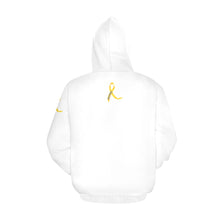 Load image into Gallery viewer, DOM White Pray All Over Print Hoodie for Women (USA Size) (Model H13)