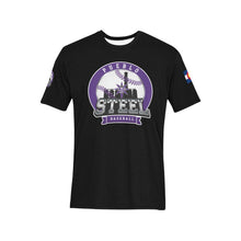 Load image into Gallery viewer, PS BLACK SHIRT l Men's All Over Print T-Shirt (Solid Color Neck) (Model T63)