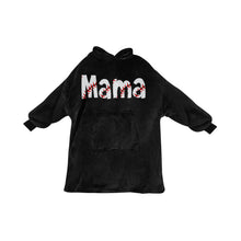 Load image into Gallery viewer, MAMA Sherpa Lined Hoodie Blanket Hoodie for Women