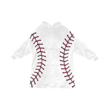 Load image into Gallery viewer, Baseball Mini LastName/Number Blanket Hoodie for Kids