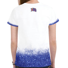 Load image into Gallery viewer, Azteca Women Size Glitter Final New All Over Print T-shirt for Women (Model T45)