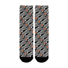 Load image into Gallery viewer, Altitude Sock Grey Custom Socks for Women