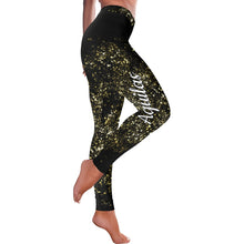 Load image into Gallery viewer, EE A leg 4 Women's Low Rise Leggings (Invisible Stitch) (Model L05)