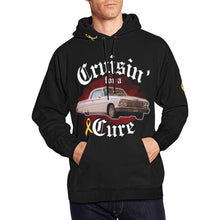 Load image into Gallery viewer, Cruisin' for Cure 4 Black All Over Print Hoodie for Men (USA Size) (Model H13)
