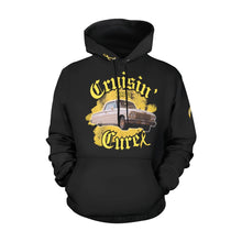 Load image into Gallery viewer, DOM Black Car All Over Print Hoodie for Women (USA Size) (Model H13)