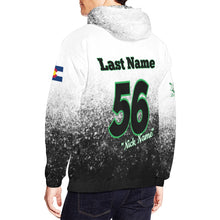 Load image into Gallery viewer, Aces B/W All Over Print Hoodie for Men (USA Size) (Model H13)