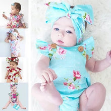 Load image into Gallery viewer, Baby Romper with Headband