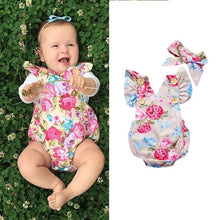 Load image into Gallery viewer, Baby Romper with Headband