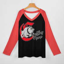 Load image into Gallery viewer, Bulldog Senior Wrestling Mama- The Last Take Down Season- Long sleeve loose tee
