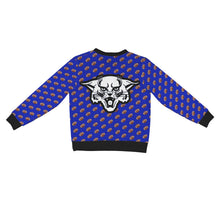 Load image into Gallery viewer, Ribbed Cardigan Leopard NUMBER FOOTBALL Wildcat Big Back Women's Ribbed Cardigan (Model H73)
