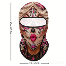 Load image into Gallery viewer, Full Face Mask Sugar Skull Girl
