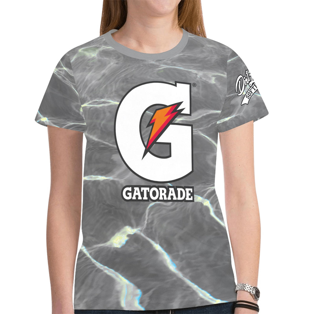 Grey 9 Med New All Over Print T-shirt for Women (Model T45)