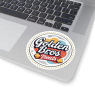 Golden Bros Treats Kiss-Cut Stickers | Fun Snack Branding Decor, Laptop Stickers, Party Favors, Gift Wrap, Creative Add-Ons