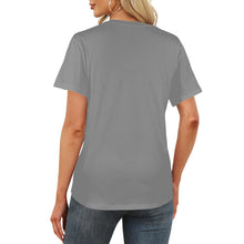 Load image into Gallery viewer, Custom Photo Name/Est Date Hearts Women's T-Shirt in USA Size (Front Printing) (Model T78)
