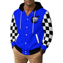 Load image into Gallery viewer, Design Unisex Hooded Baseball Jacket
