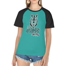 Load image into Gallery viewer, LW 16 Women&#39;s Raglan T-Shirt/Front Printing (Model T62)
