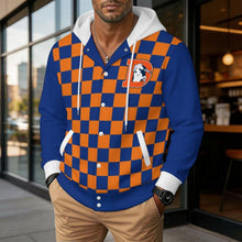 Load image into Gallery viewer, Design Unisex Hooded Baseball Jacket

