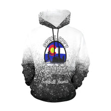 Load image into Gallery viewer, Steel City Mama LasNname/FirstName/NickName/Number san All Over Print Hoodie for Women (USA Size) (Model H13)
