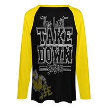 Load image into Gallery viewer, Eagle Senior Wrestling Mama- The Last Take Down Season- Long sleeve loose tee
