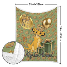Load image into Gallery viewer, k Double-Layer Fleece Blanket 51"x59"
